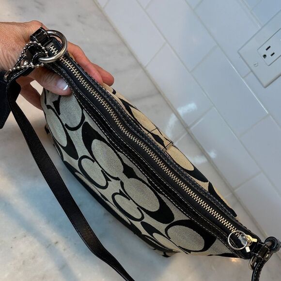 Coach Bag Purse Handbag Crossbody Bag Y2K Signature Logo Stripe File Swing Pack - Picture 9 of 15